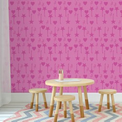 Papel de Parede Rockstar Pink