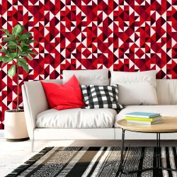 Papel de Parede Rosemund Red