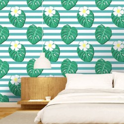 Papel de Parede Tropical Leaves