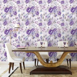 Papel de Parede Violet roses