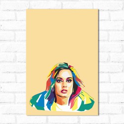 Placa Decorativa Adele Pop Art