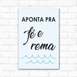 Placa Decorativa Aponta pra Fé