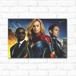 Placa Decorativa Capitã Marvel