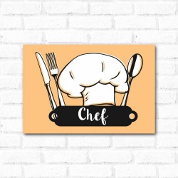 Placa Decorativa Chefe