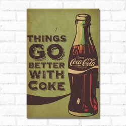 Placa Decorativa Coca Cola