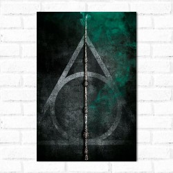 Placa Decorativa Harry Potter e as Relíquias da Morte
