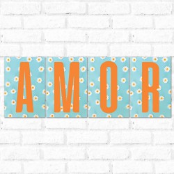 Placa Decorativa Kit Grande Amor