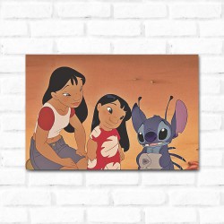 Placa Decorativa Lilo e Stich 1