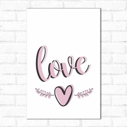 Placa Decorativa Love Clean