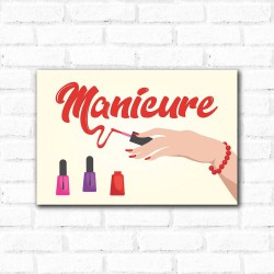 Placa Decorativa Manicure