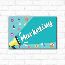 Placa Decorativa Marketing