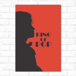 Placa Decorativa Michael Jackson king of Pop