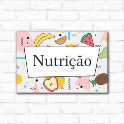 Placa Decorativa Nutrição