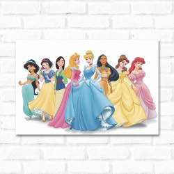 Placa Decorativa Princesas