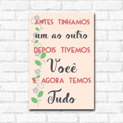 Placa Decorativa Temos Tudo