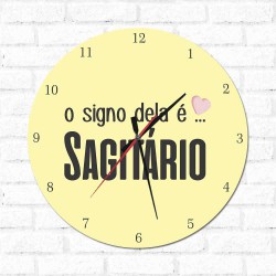 Relógio O Signo dela é Sagitário