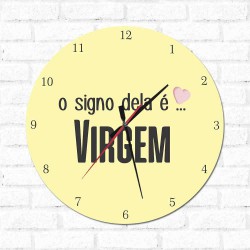 Relógio O Signo dela é Virgem